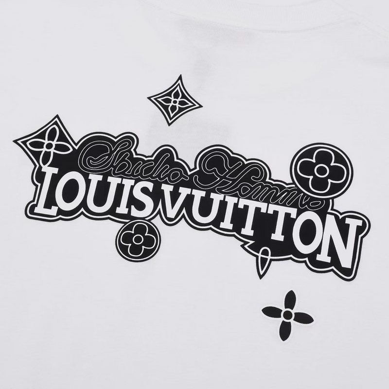 Футболка Louis Vuitton With Text Print On The Side "White" фото № 4