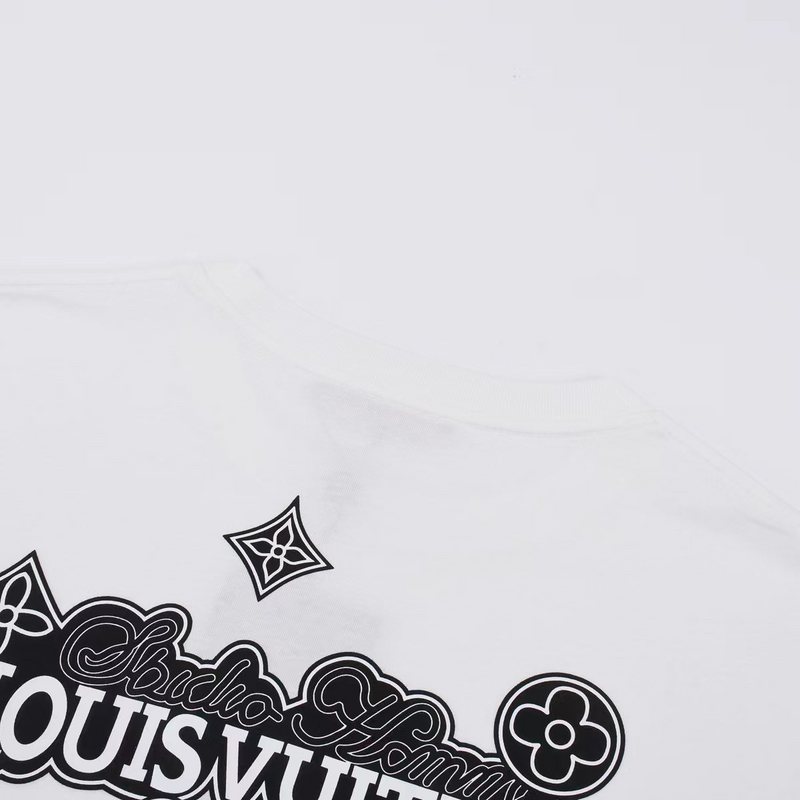 Футболка Louis Vuitton With Text Print On The Side "White" фото № 5
