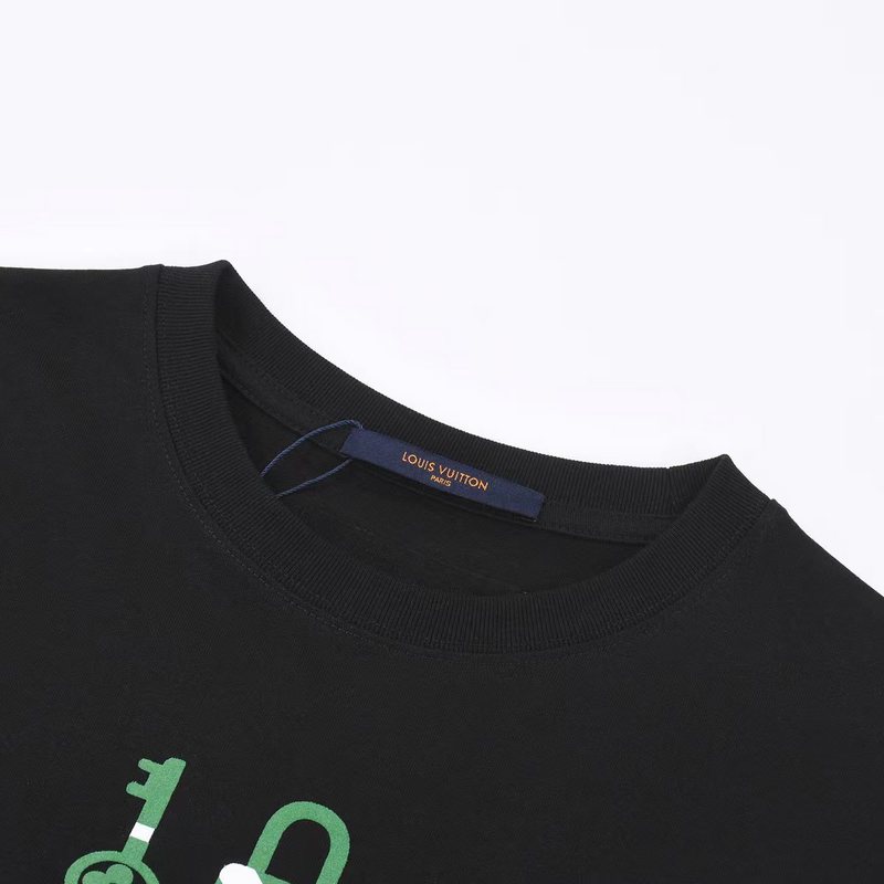 Футболка Louis Vuitton Key And Lock "Black" фото № 3