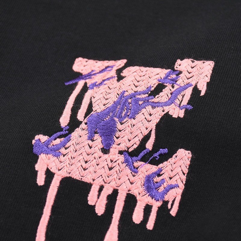 Футболка Louis Vuitton Pink Thread Logo "Black" фото № 2