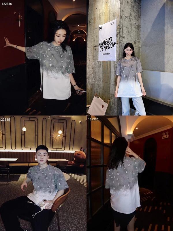 Футболка Louis Vuitton Gradient "Gray/White" фото № 8