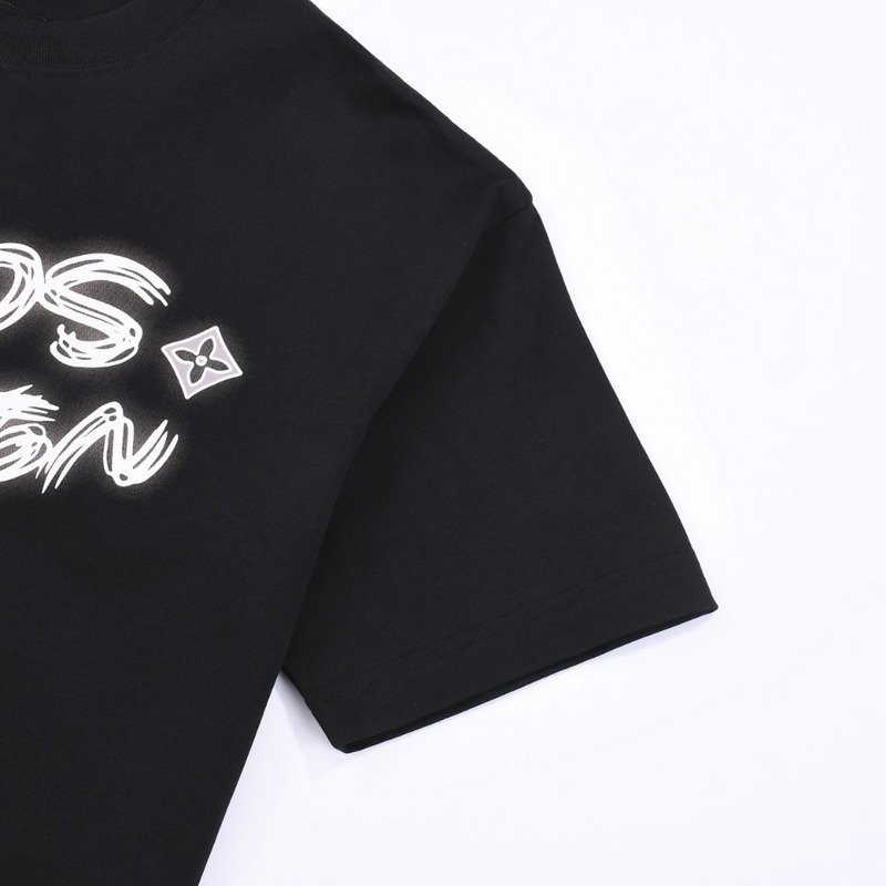 Футболка Louis Vuitton Logo With Outline "Black" фото № 5