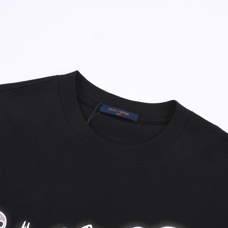 Футболка Louis Vuitton Logo With Outline "Black" фото № 7