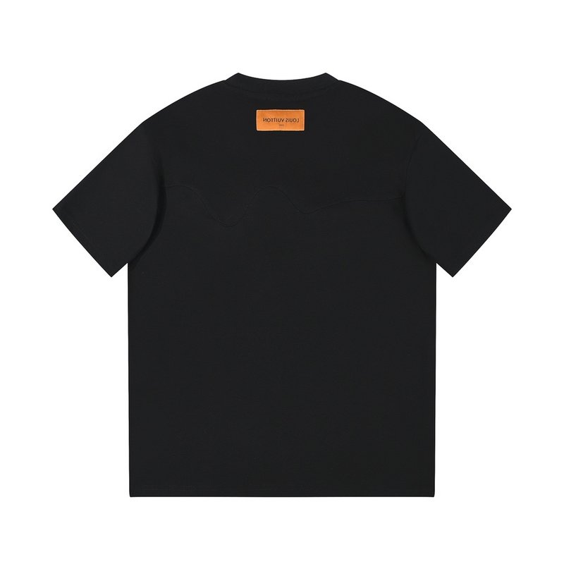 Футболка Louis Vuitton With Logos On Top "Black" фото № 2