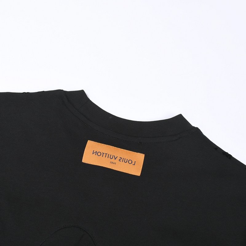 Футболка Louis Vuitton With Logos On Top "Black" фото № 5