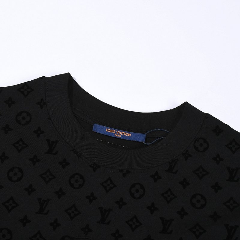 Футболка Louis Vuitton With Logos On Top "Black" фото № 7