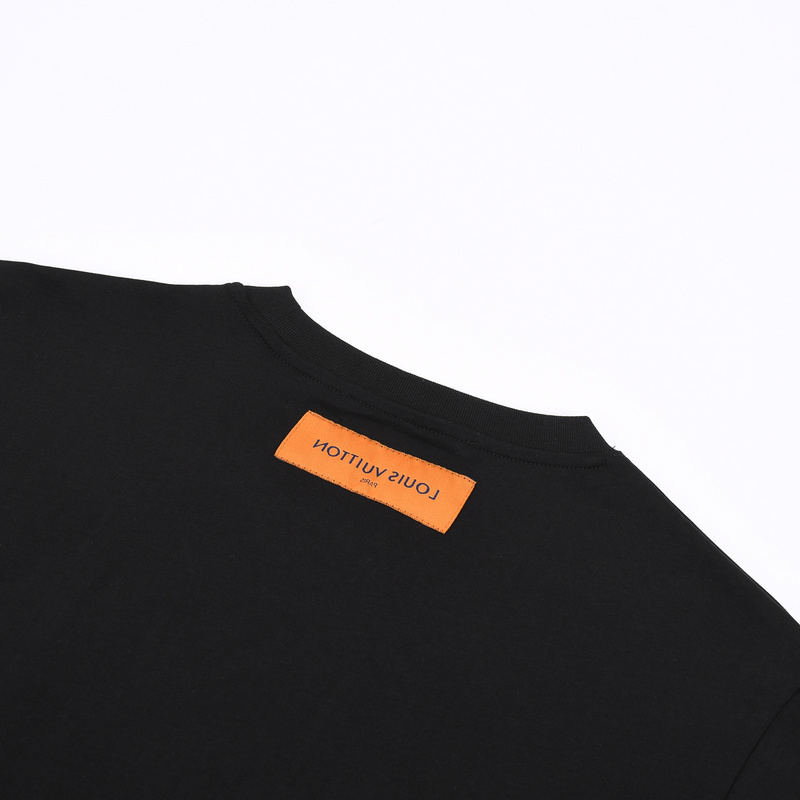 Футболка Louis Vuitton Round Logo-Emblem "Black" фото № 4