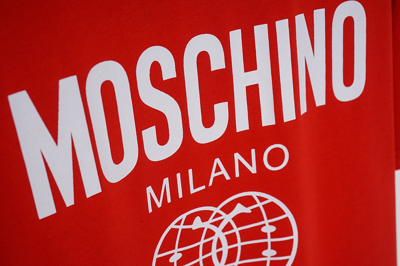 Футболка Moschino Print With Logo And Two Smileys "Red" фото № 6