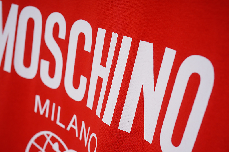 Футболка Moschino Print With Logo And Two Smileys "Red" фото № 3