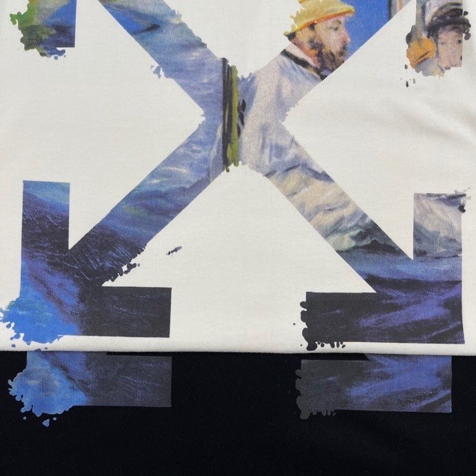 Футболка Off White Landscape In The Logo "White" фото № 3