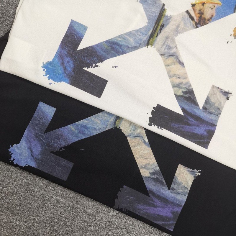 Футболка Off White Landscape In The Logo "White" фото № 6