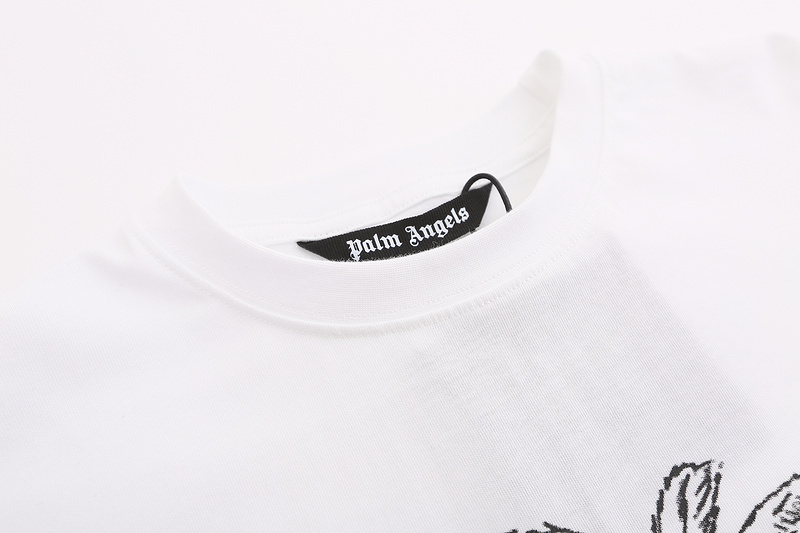 Футболка Palm Angels Drawing Of Palm Tree "White" фото № 6