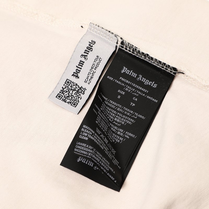 Футболка Palm Angels Life "Cream" фото № 4
