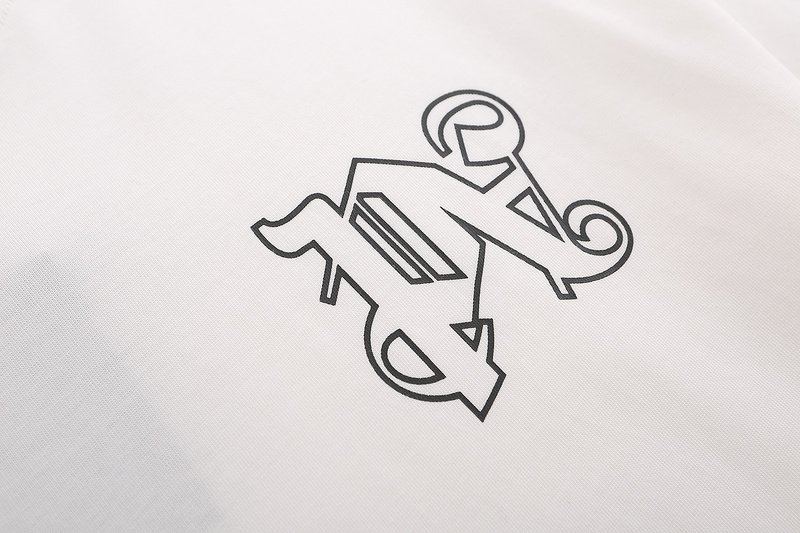Футболка Palm Angels Brand Monogram "White" фото № 3