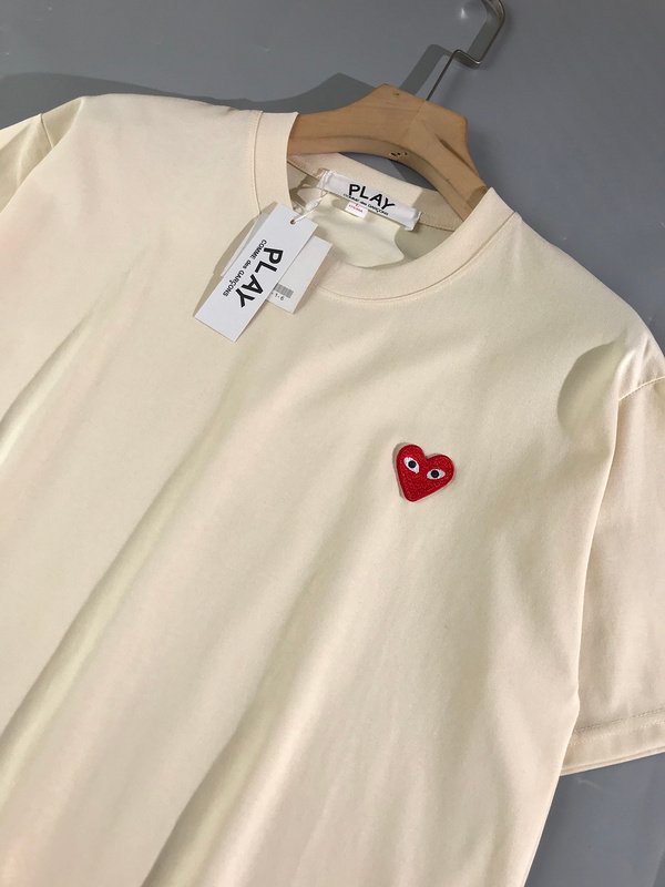 Футболка Play Cotton With Red Logo "Cream" фото № 6