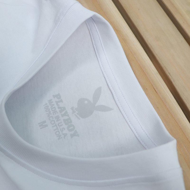 Футболка Playboy Front Inscription With Logo Inside "White" фото № 5