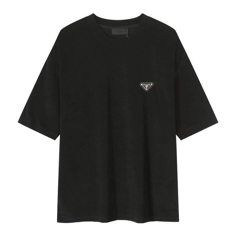 Футболка Prada With Black Logo - Patch "Black" фото № 2