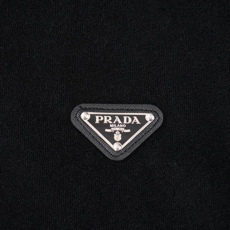 Футболка Prada With Black Logo - Patch "Black" фото № 3