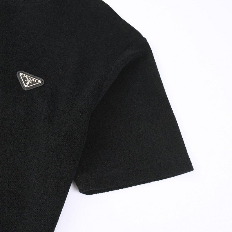 Футболка Prada With Black Logo - Patch "Black" фото № 6