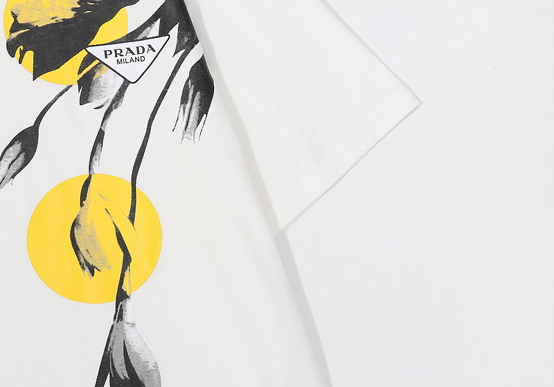 Футболка Prada Two Circles "White" фото № 5