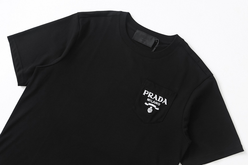 Футболка Prada Brand Milano Logo "Black" фото № 4