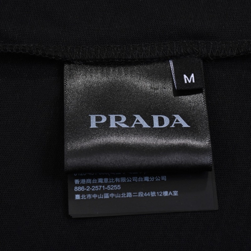 Футболка Prada With A Thread Logo "Black" фото № 8