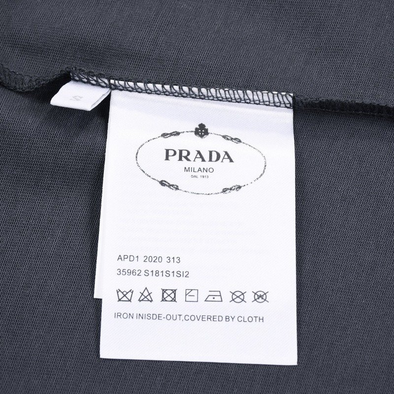 Футболка Prada With Coat Of Arms "Gray" фото № 2