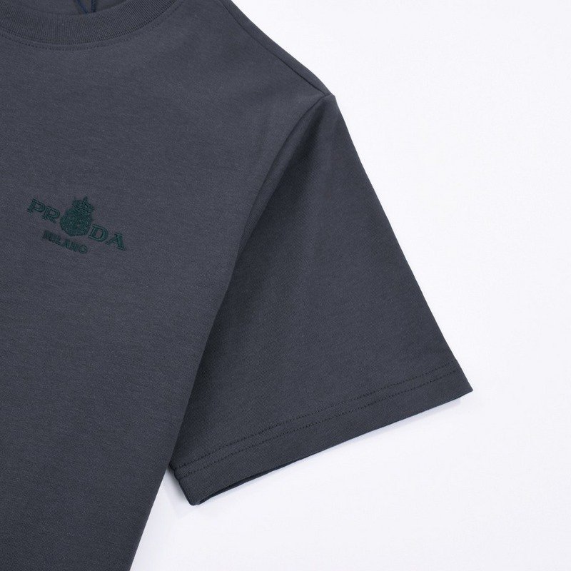 Футболка Prada With Coat Of Arms "Gray" фото № 7