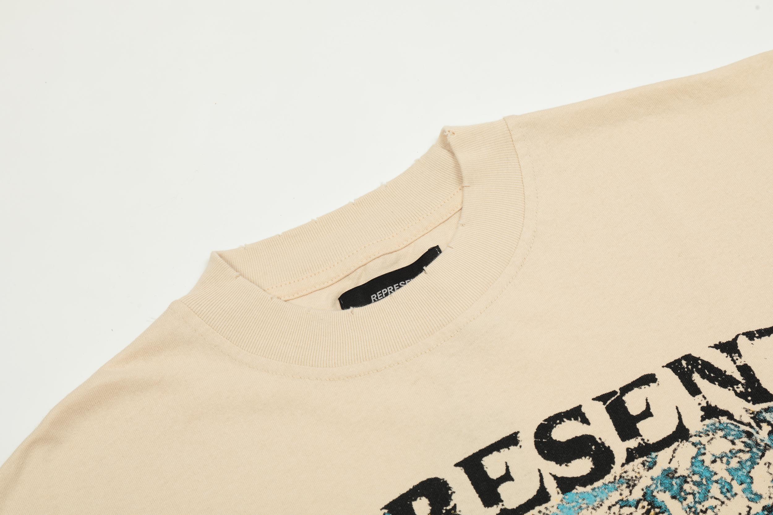 Футболка Represent Ghost Rider "Beige" фото № 9