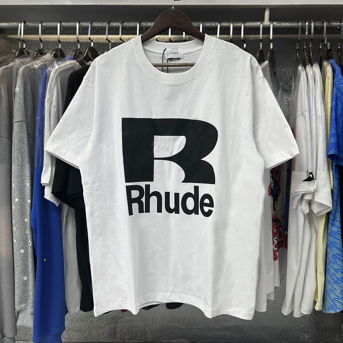 Футболка Rhude Frontside Big Logo R Rhude "White" фото № 2