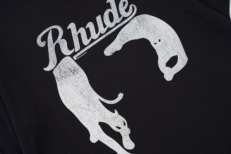 Футболка Rhude Cats Family "Black" фото № 4