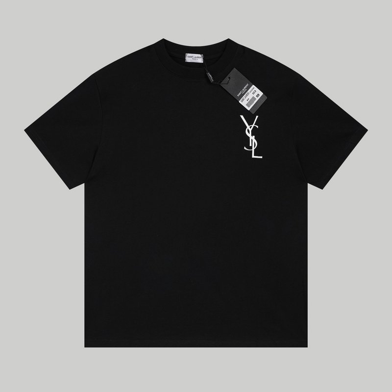 Футболка Saint Laurent With Monogram "Black" фото № 2