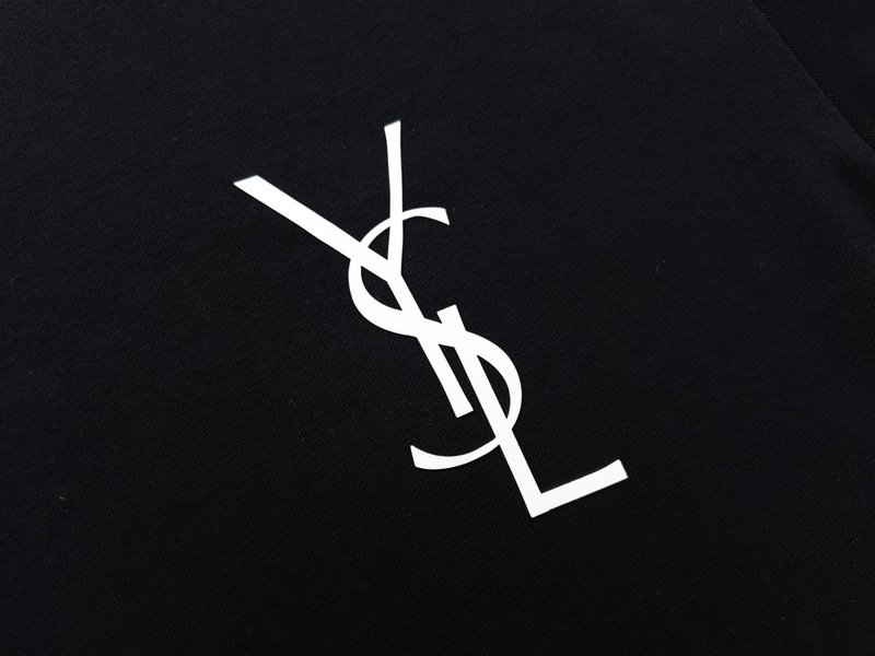 Футболка Saint Laurent With Monogram "Black" фото № 5