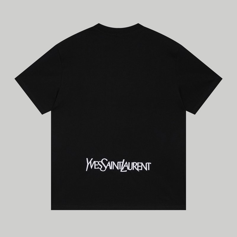 Футболка Saint Laurent With Monogram "Black" фото № 9