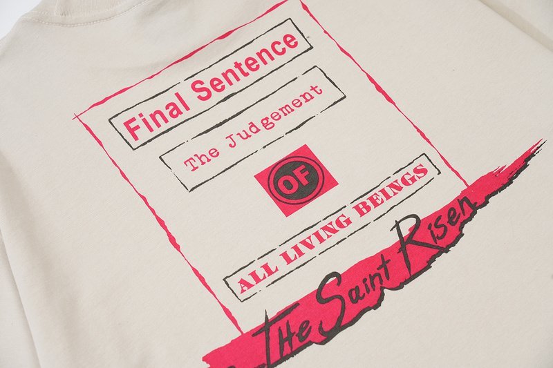 Футболка Saint Michael Final Sentence "Cream" фото № 4