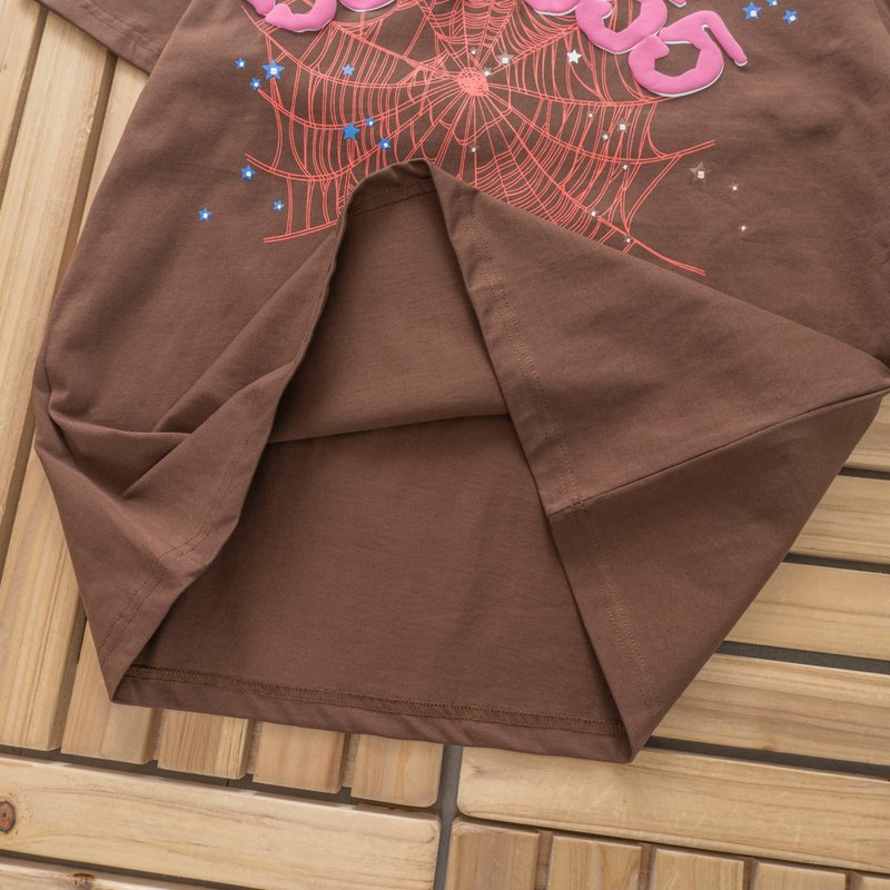 Футболка Sp5der Web And Stars "Brown" фото № 5
