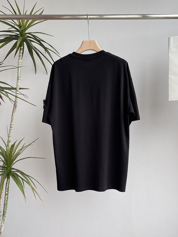 Футболка Stone Island Patch Four-Pointed Star "Black" фото № 2