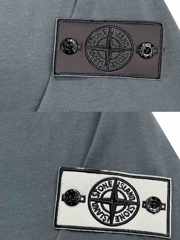 Футболка Stone Island Logo Tag "Gray" фото № 3