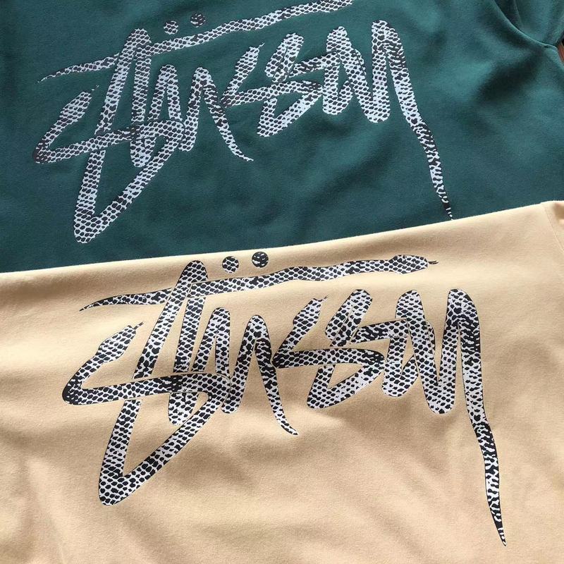 Футболка Stussy Logo From Chains "Green" фото № 4
