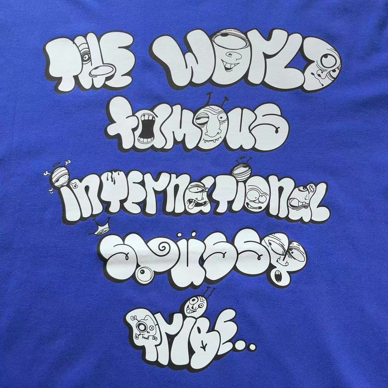 Футболка Stussy Inscription The World Famous International Stussy Tribe "Blue" фото № 6