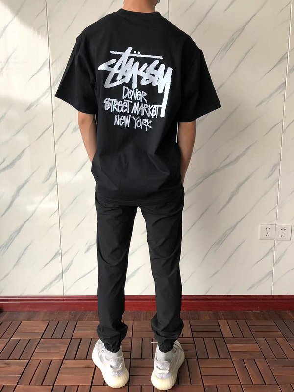 Футболка Stussy Lettering Dover Street Market New York "Black" фото № 8