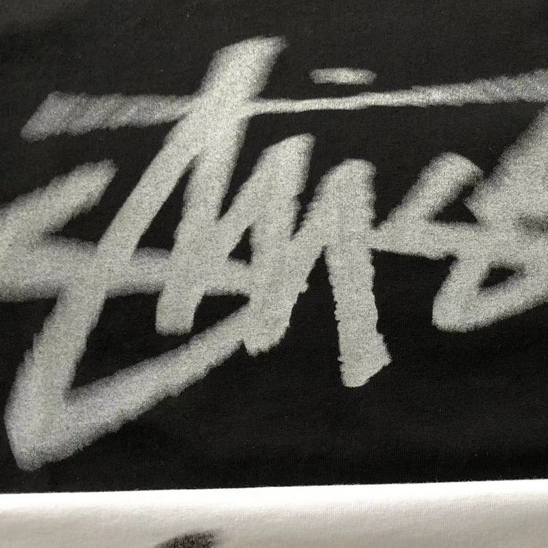 Футболка Stussy Smeared Logo Inscription "Black" фото № 4