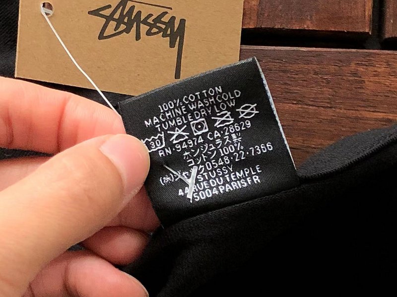 Футболка Stussy Smeared Logo Inscription "Black" фото № 6