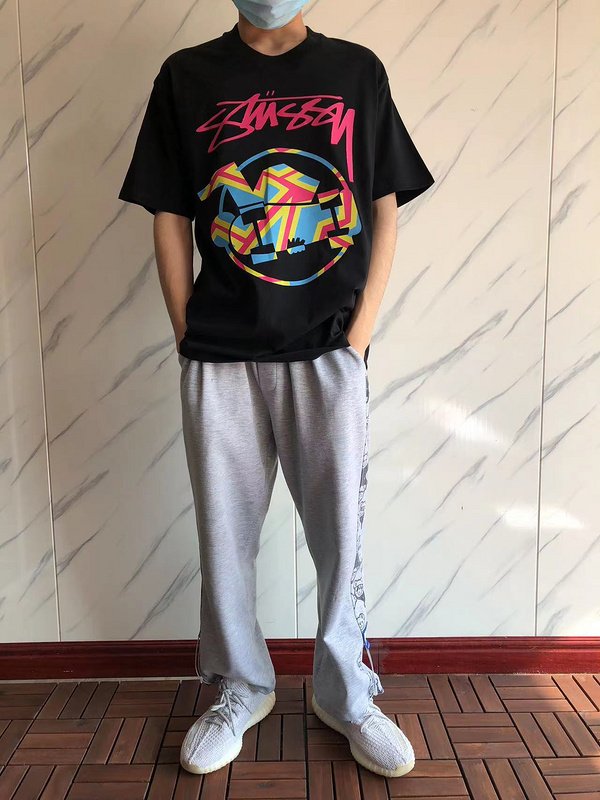 Футболка Stussy Colorful Circle With Image Inside And Logo "Black" фото № 8