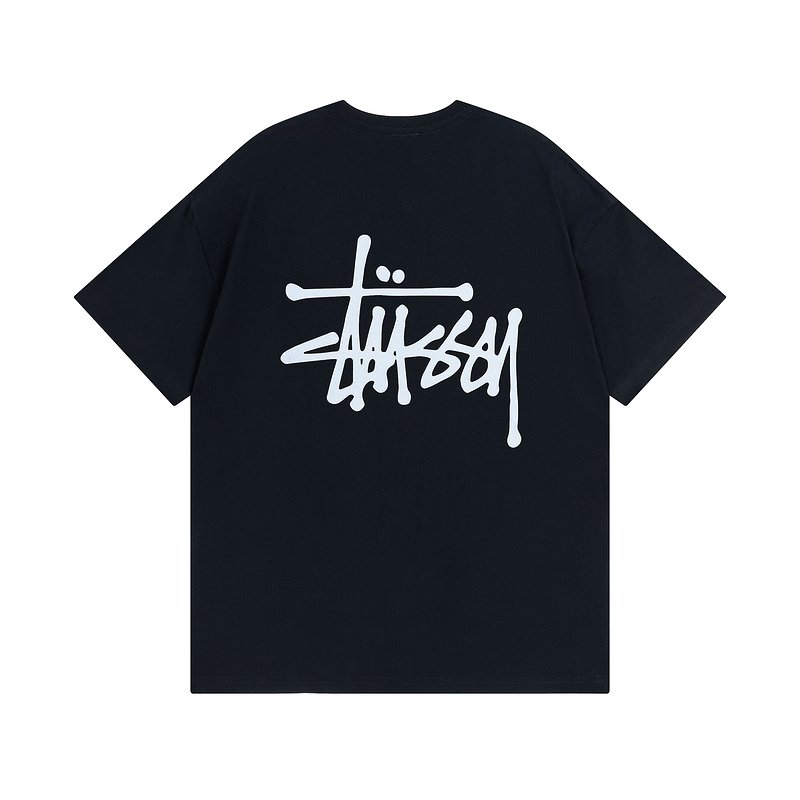 Футболка Stussy With A Creative Logo From The Brand "Black" фото № 2