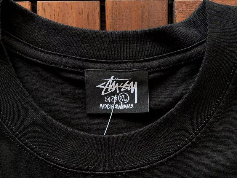 Футболка Stussy Letter With Mirror Image In Circle And Inscription "Black" фото № 8