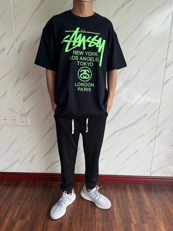 Футболка Stussy Colorful Lettering With City Names And Logo "Black" фото № 8