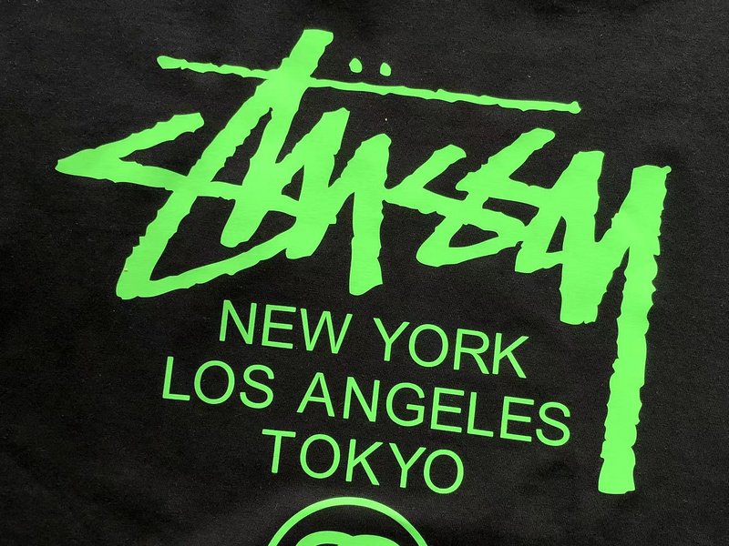 Футболка Stussy Colorful Lettering With City Names And Logo "Black" фото № 5