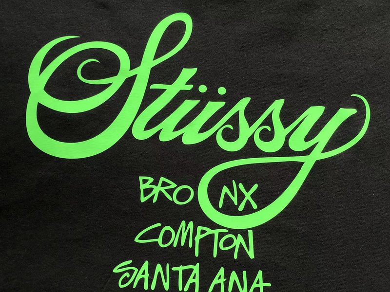 Футболка Stussy Colorful Lettering With City Names And Logo "Black" фото № 3