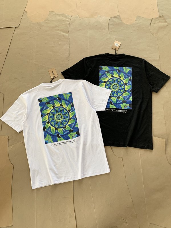 Футболка Stussy Kaleidoscope "White" фото № 3